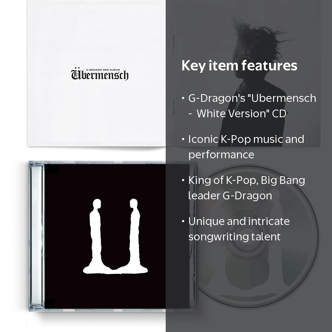 G-Dragon - Ubermensch - White Version - Music & Performance - CD