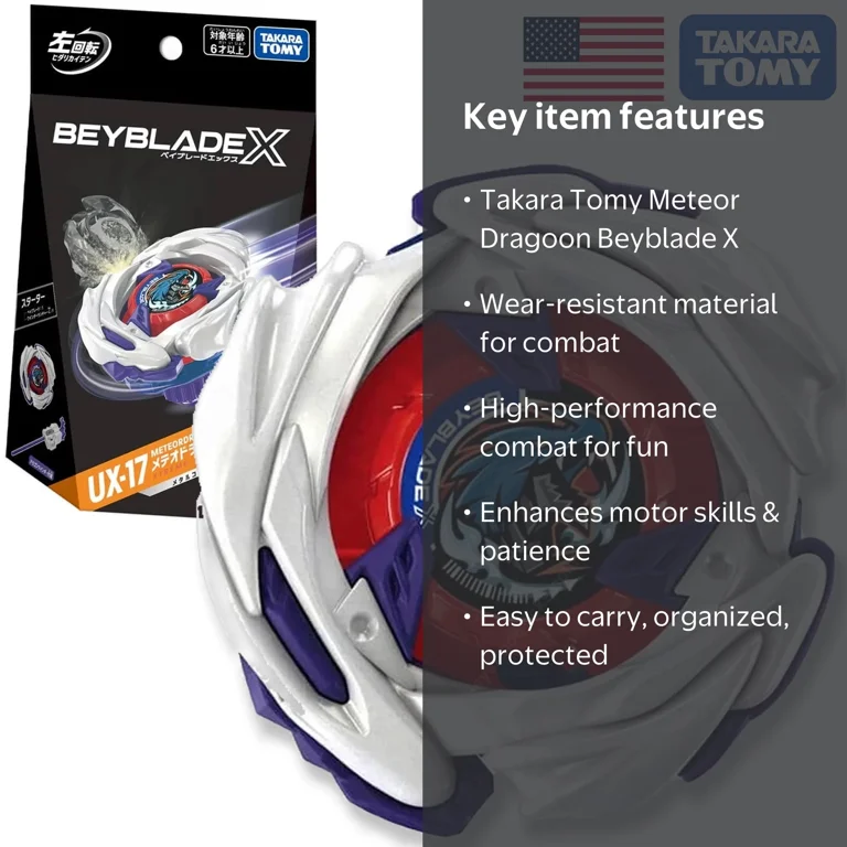 Takara Tomy, Beyblade Top, Meteor Dragoon 3-70J UX-17, Starter