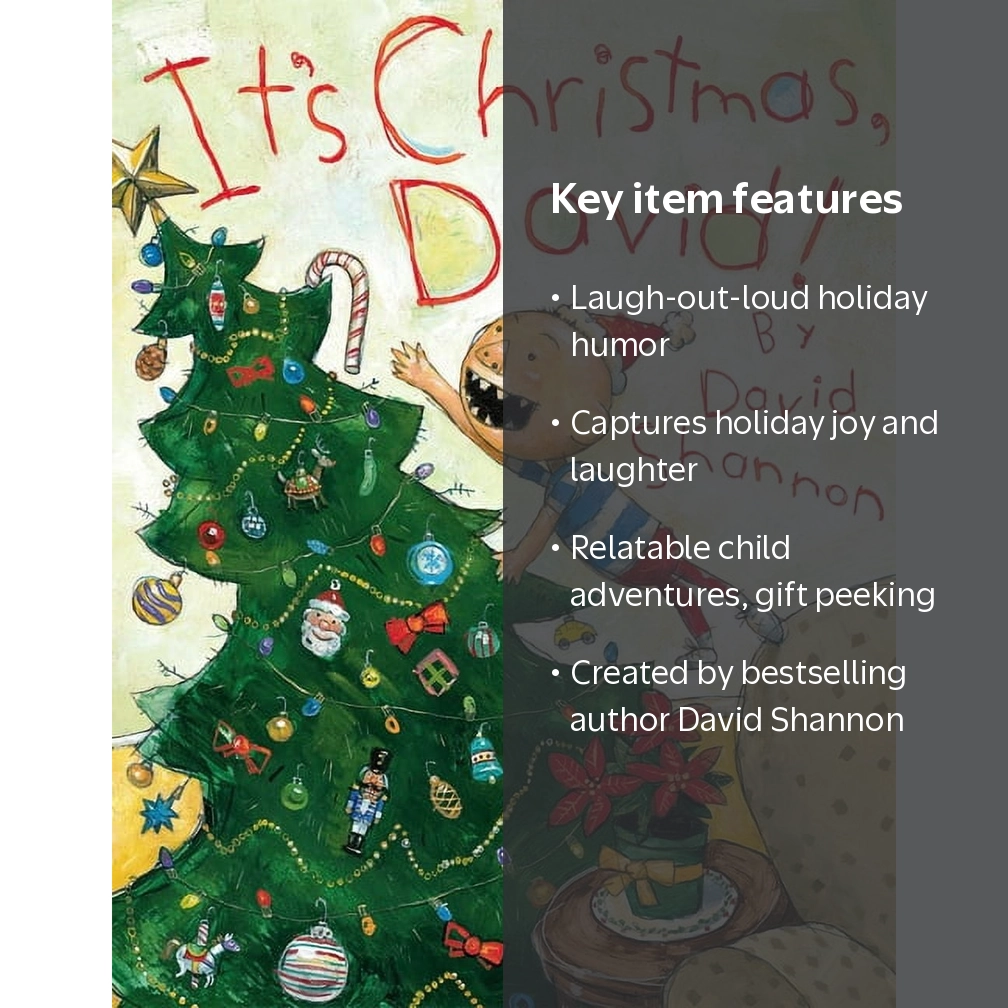 David Shannon, It's Christmas, David! Hardcover, MISCHIEVOUS HUMOR
