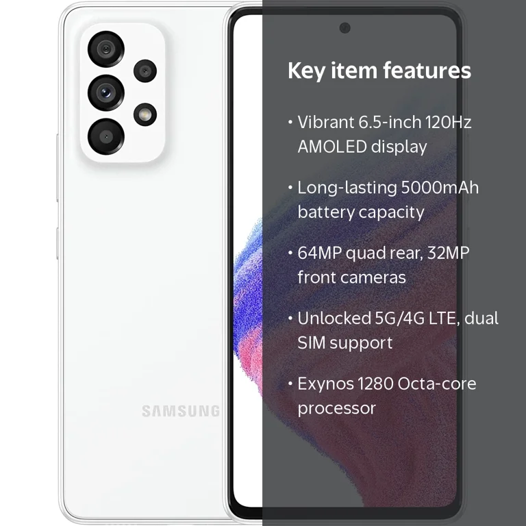 SAMSUNG Galaxy A53 5G (128GB, 6GB) 6.5