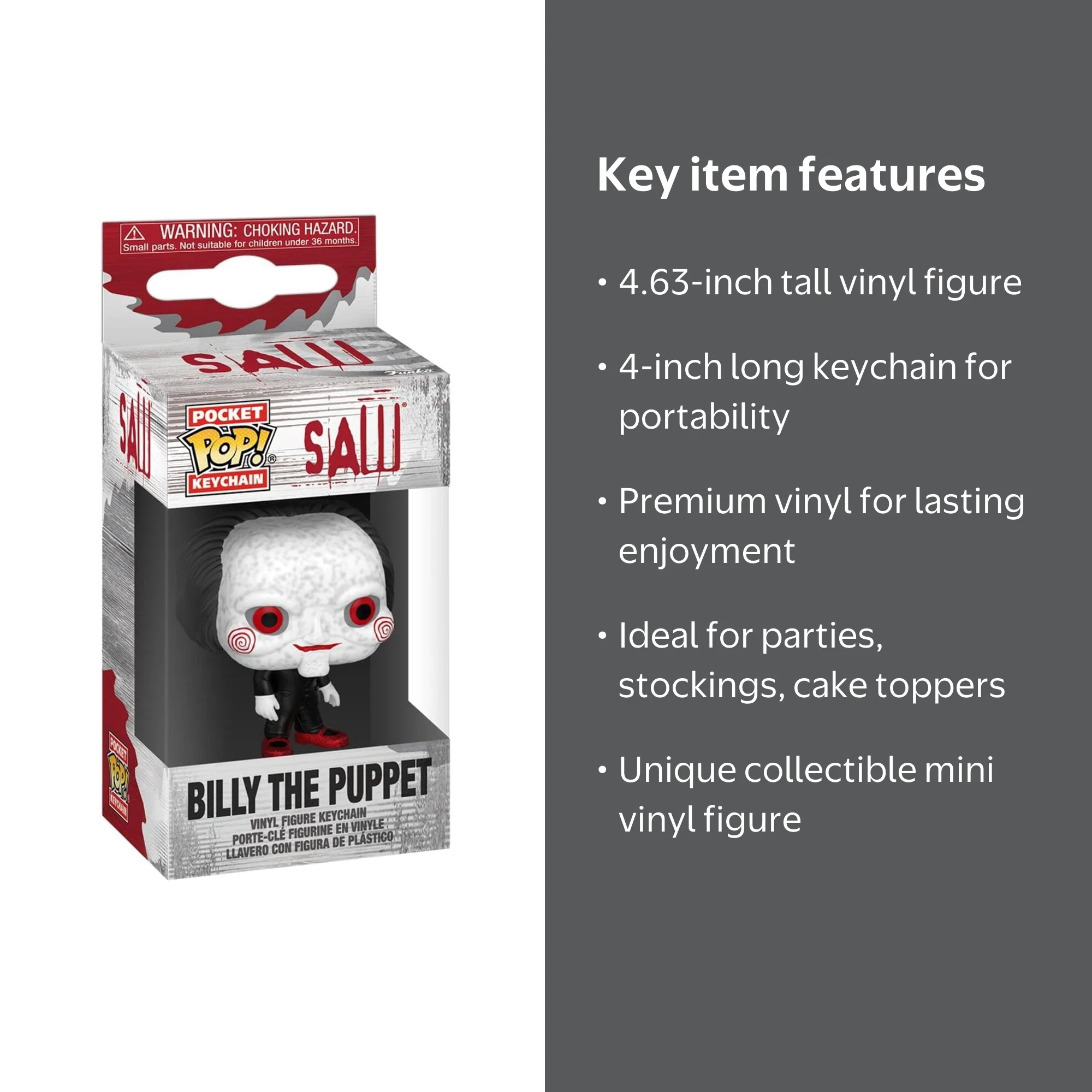 Funko Pocket Pop! Horror Keychain Saw Billy the Puppet Mini Figure