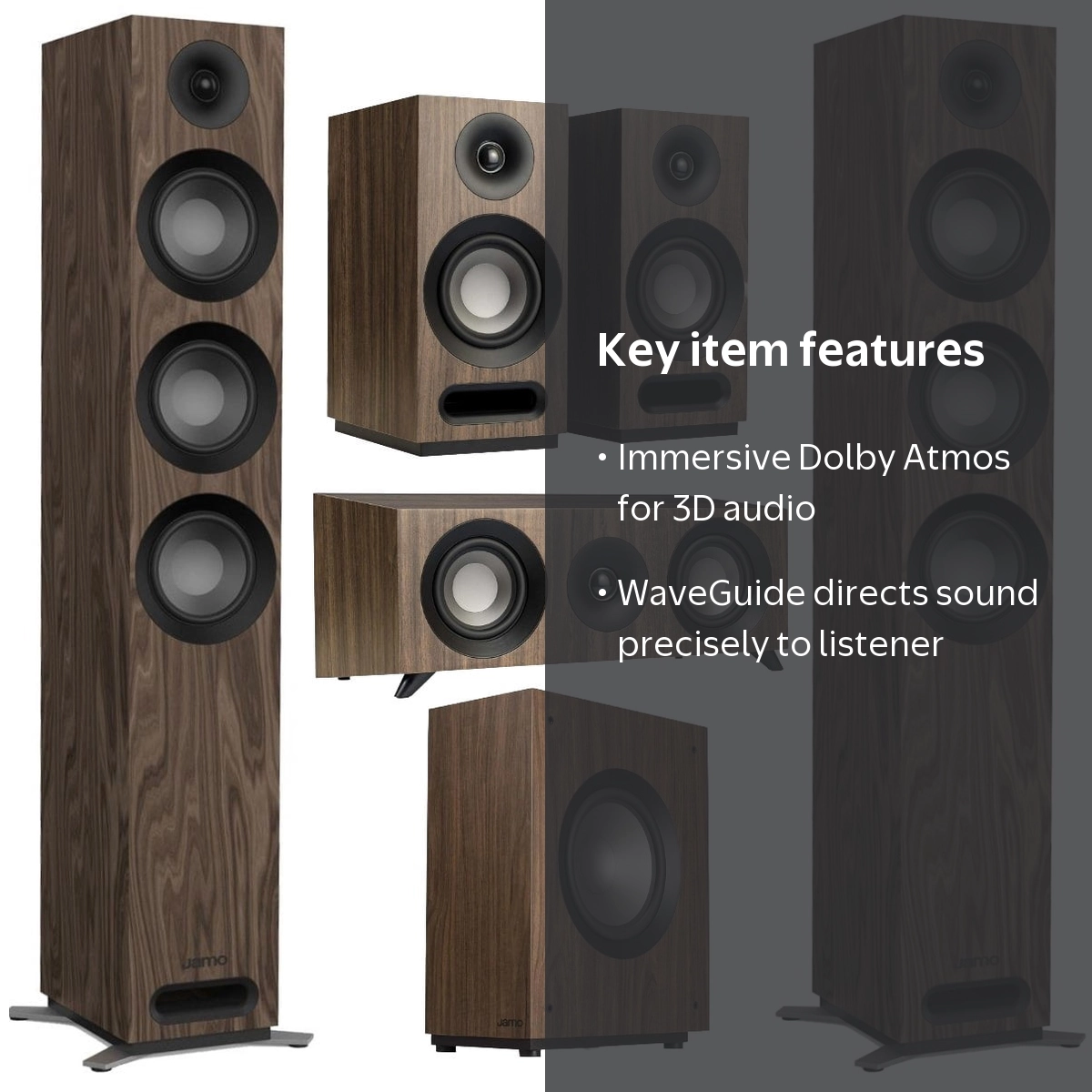 Jamo S 809 5.1 Home Theater Speaker System Bundle - Walmart.com