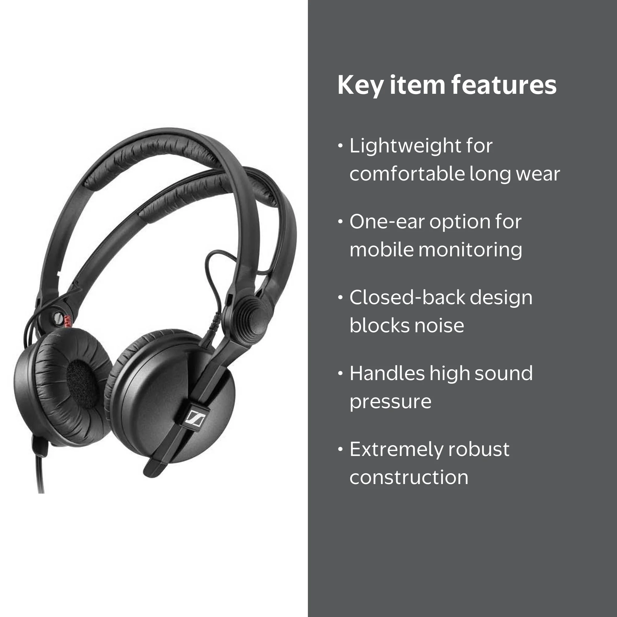 Sennheiser, HD 25 Plus, 506908, Closed-Back On-Ear DJ Headphones
