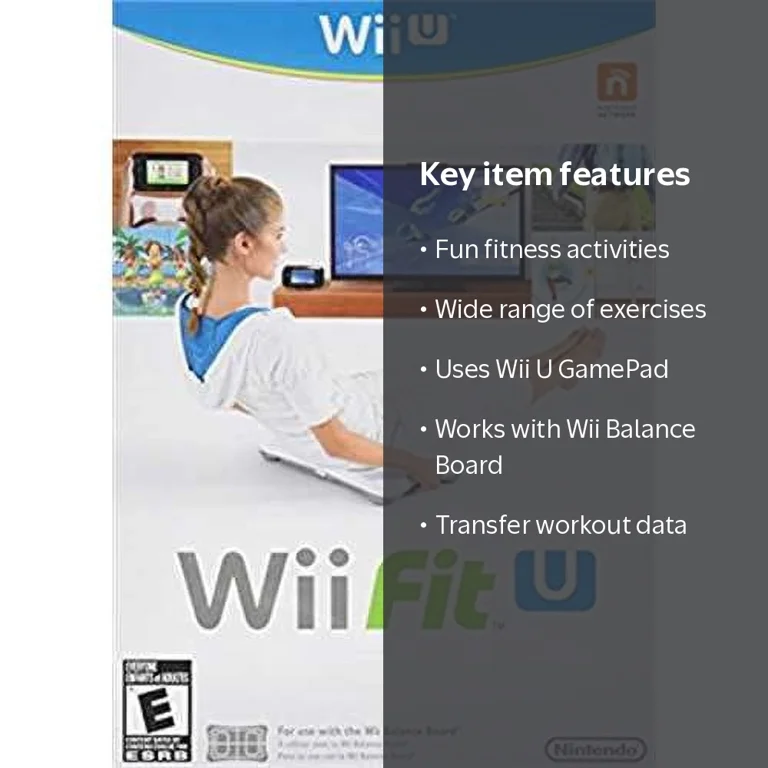 Nintendo Wii Fit U Software for Wii Balance Board, Exercise Game