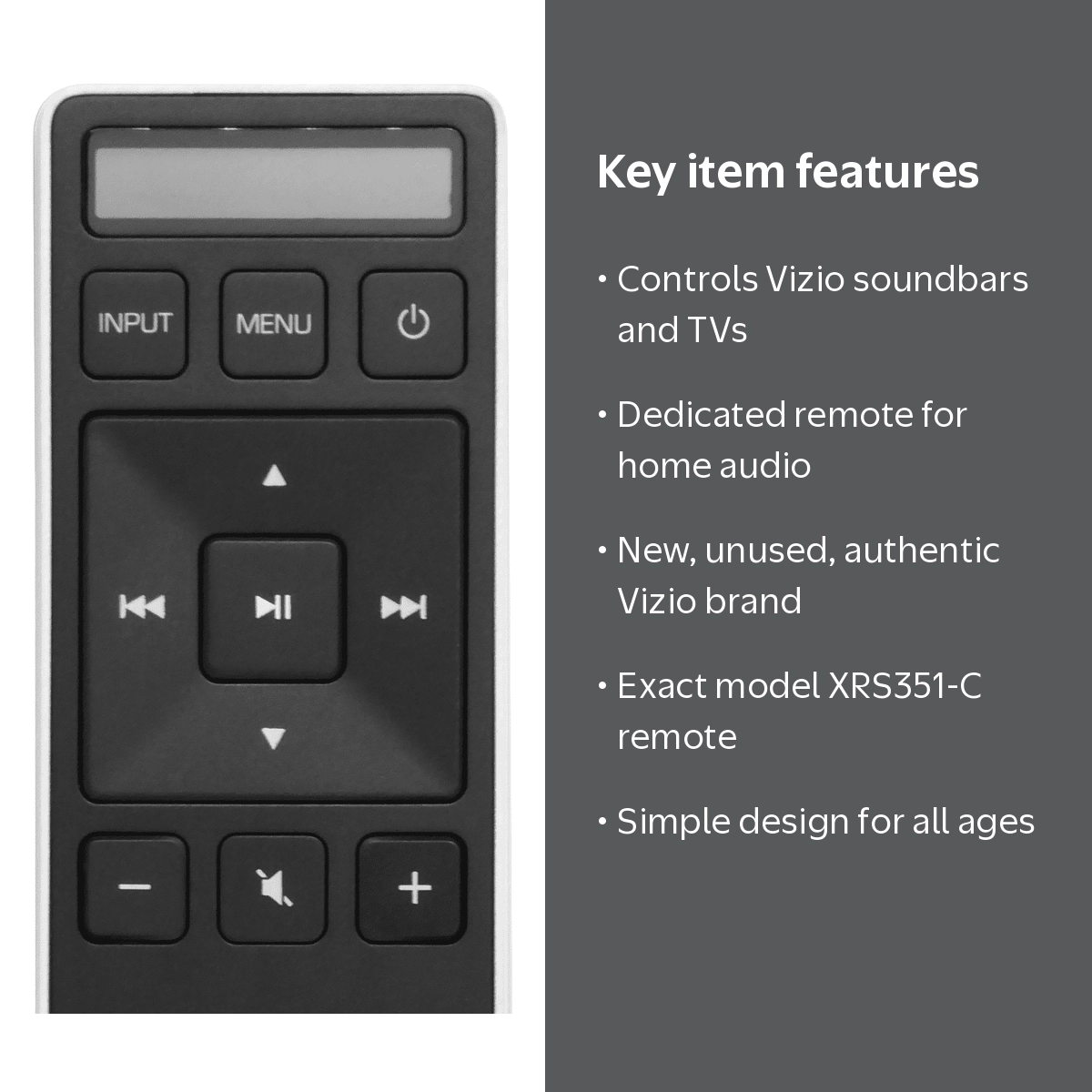 Vizio Remote XRS351-C for SB3851-C0 SB3851-D0 5.1 Bluetooth