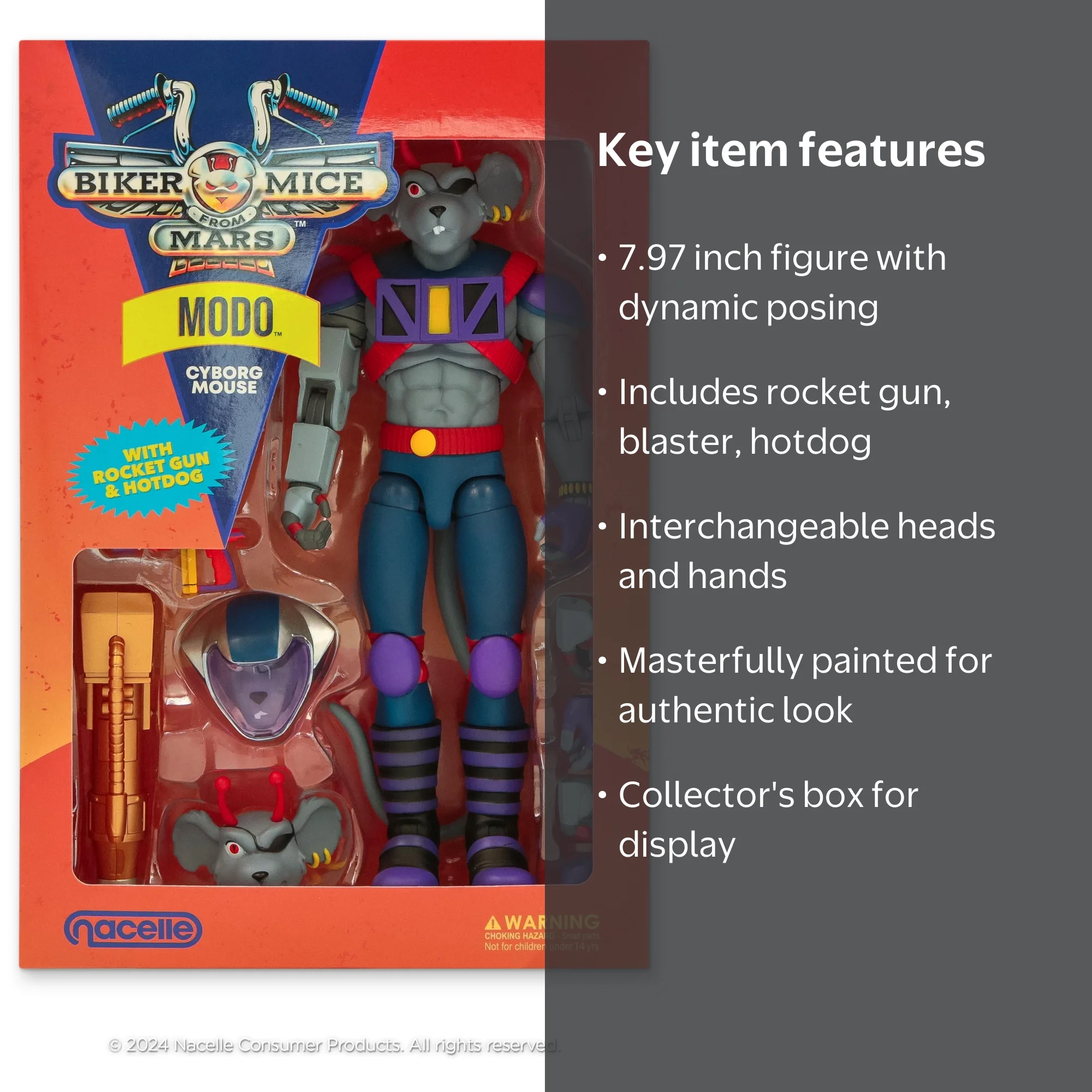 R.F. Mouse Mazooma フィギュア Biker Mice From Mars-Modo - Walmart.com