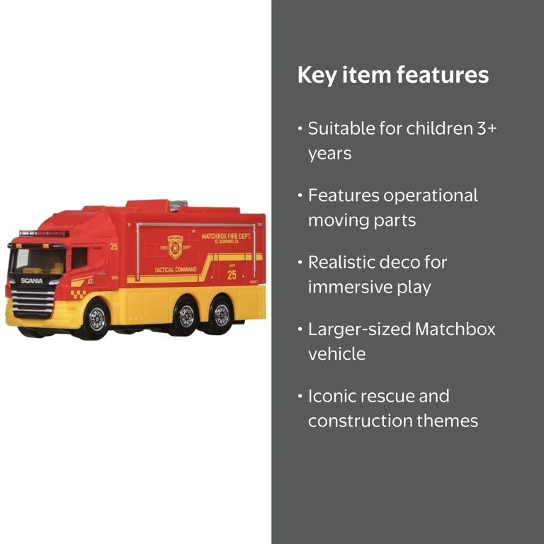 MATCHBOX SCANIA TACTICAL COMMAND CENTER WORKING RIGS 2025