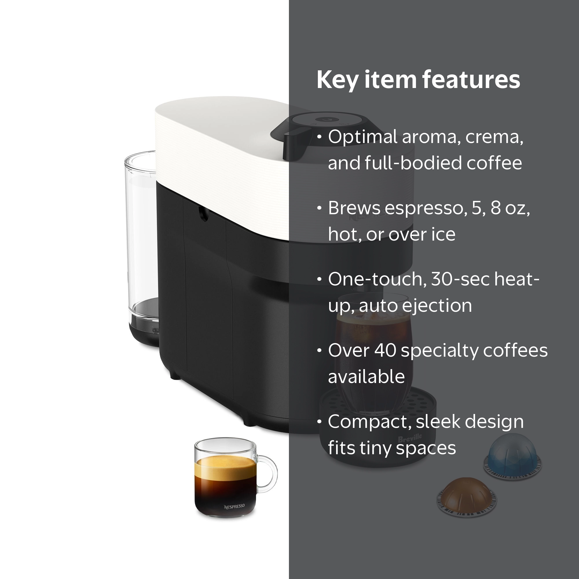 Nespresso Vertuo Pop Coffee and Espresso Maker by Breville