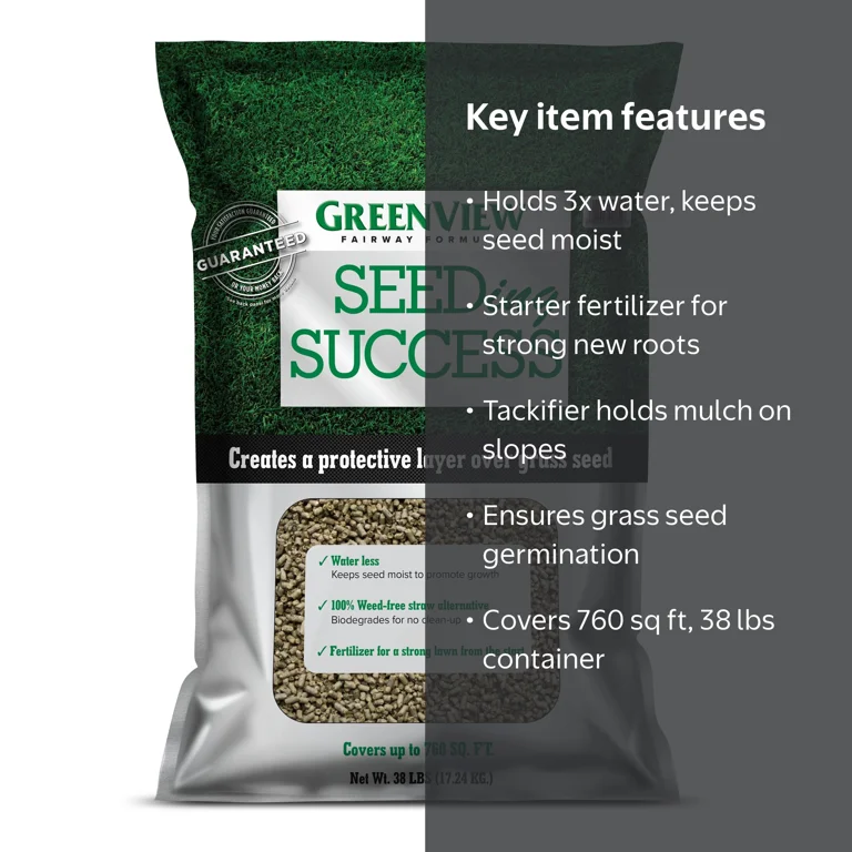 GreenView Seeding Success Grass Seed, 38 lbs - Moisture Retaining