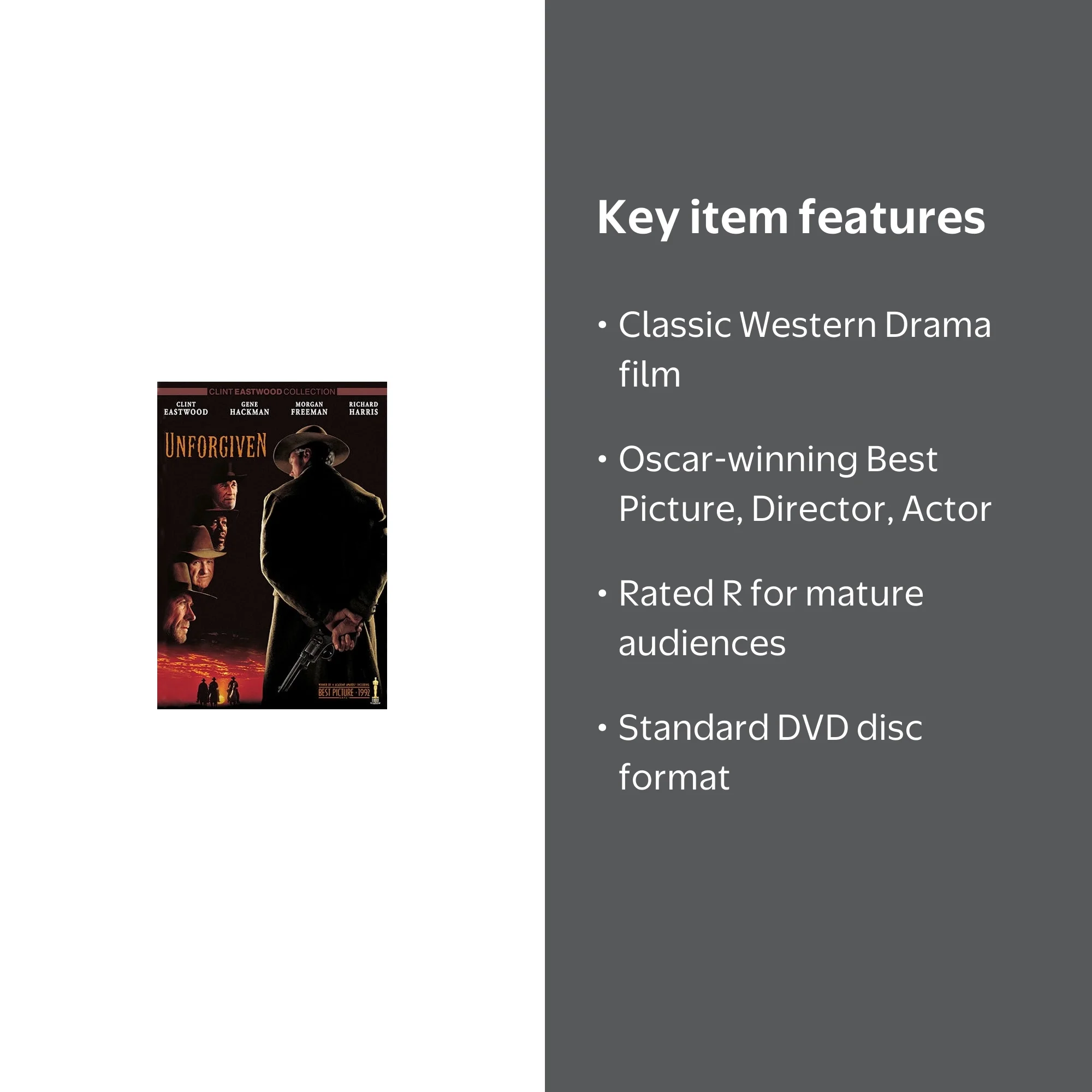 Warner Home Video Unforgiven (DVD) - Oscar Winning Western Drama