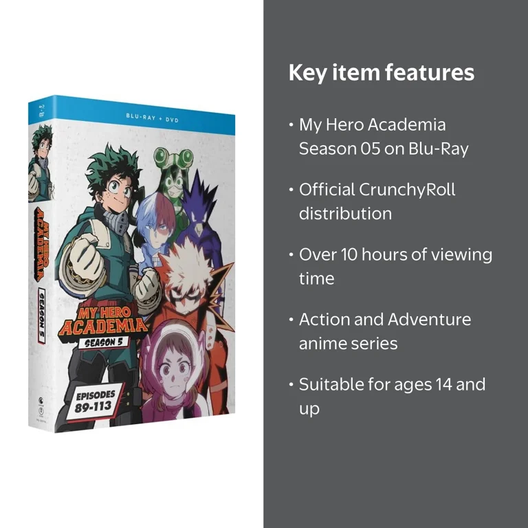 My Hero Academia - Season 05 (Blu-Ray), CrunchyRoll - Walmart.com