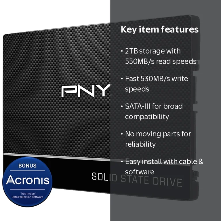 PNY, SSD, 2TB, SATA-III Internal Solid State Drive - Walmart.com