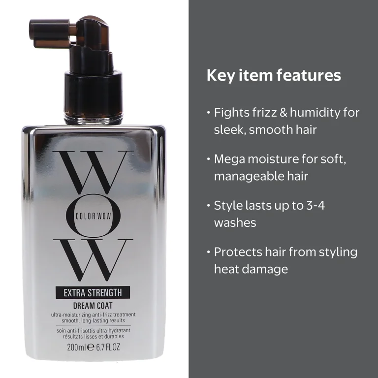 Color Wow, Extra Strength Dream Coat, 6.7 oz, Anti-Frizz Treatment