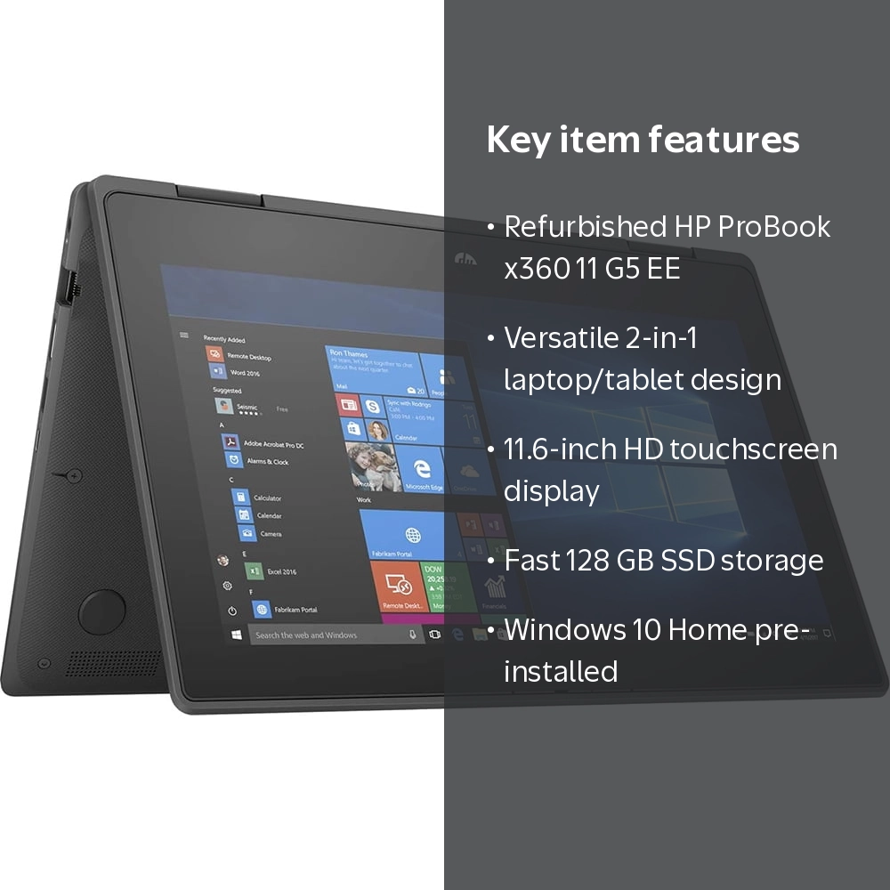 Restored HP ProBook x360 11 G5 EE 11,6in Touchscreen 2 in 1