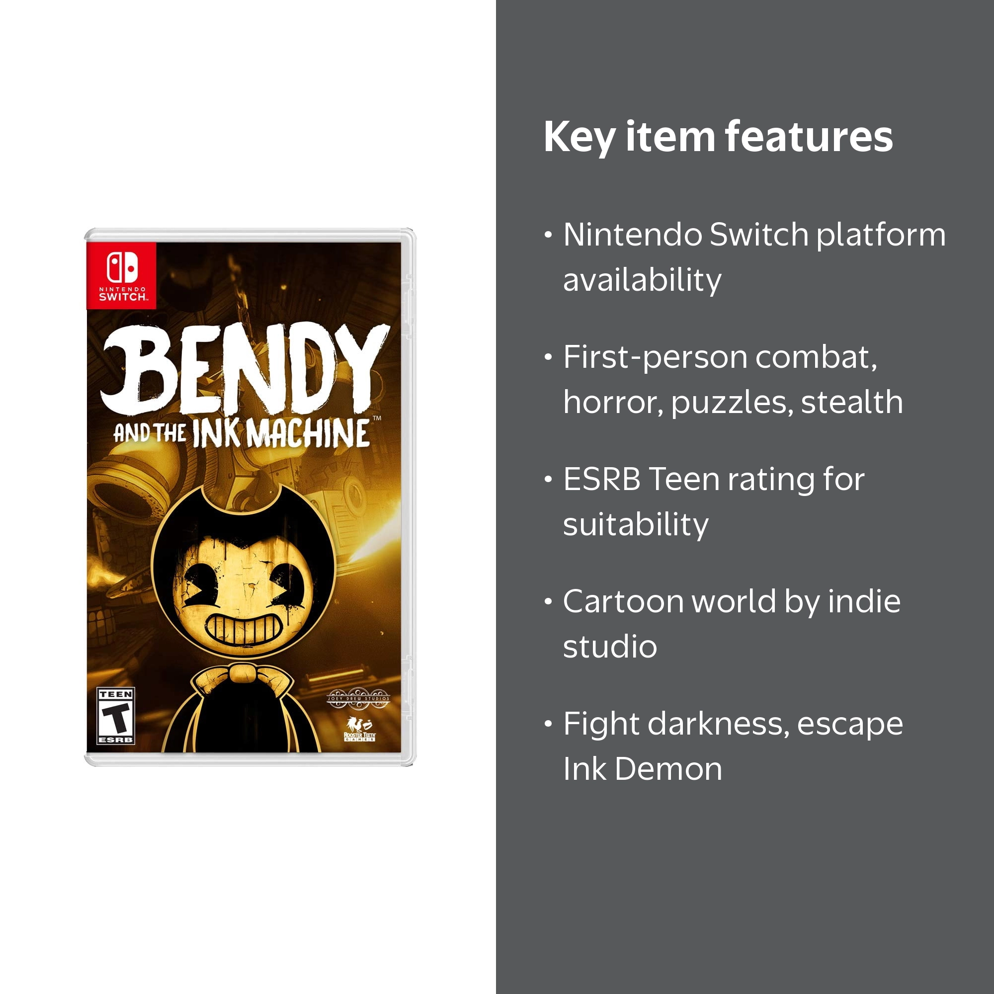 Bendy And The Ink Machine, Rooster Teeth Games, Nintendo Switch