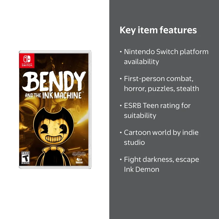Bendy And The Ink Machine, Rooster Teeth Games, Nintendo Switch