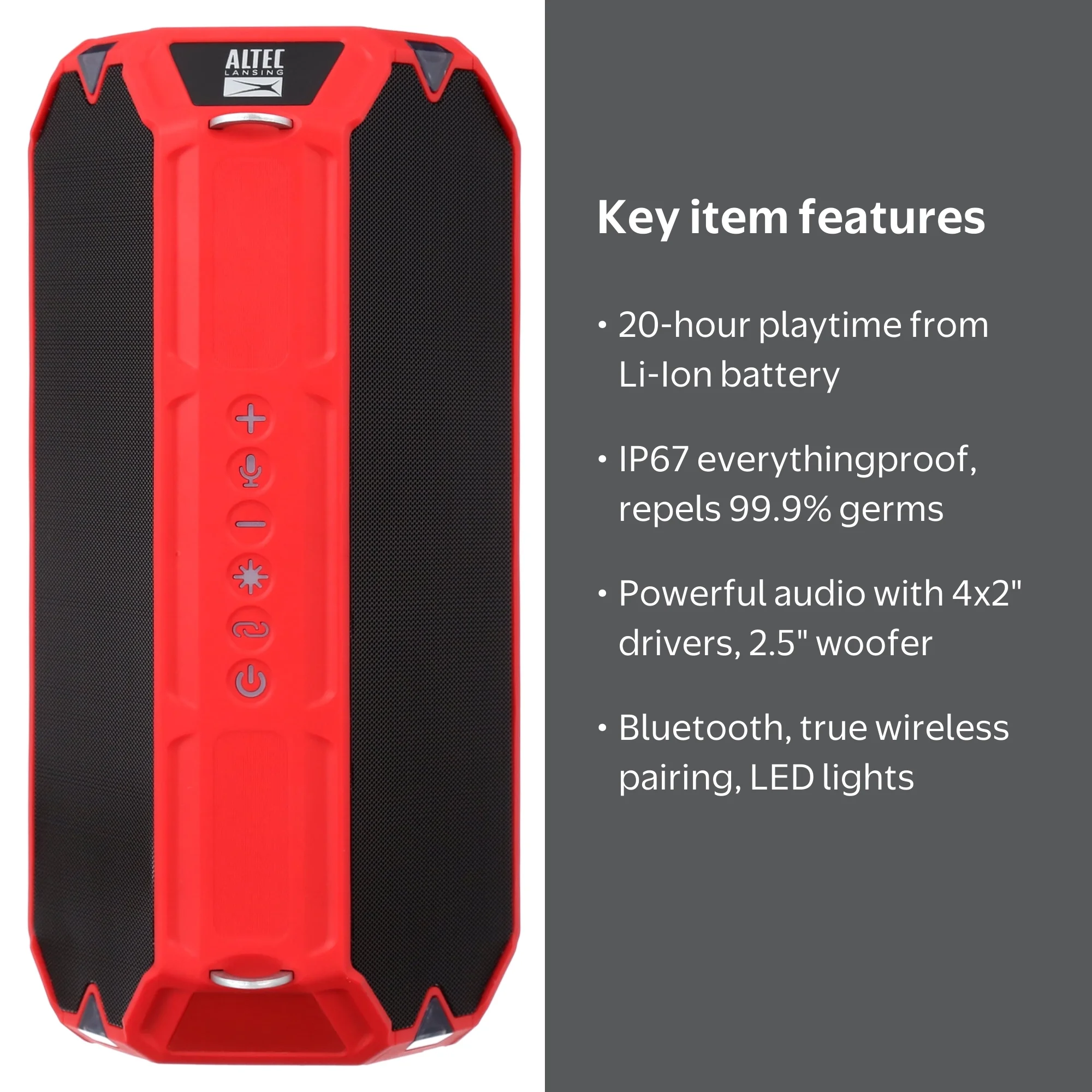 Altec Lansing HydraShock Everythingproof Portable Wireless