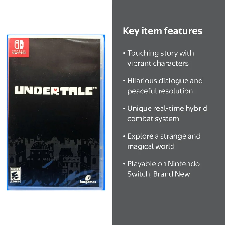 Nintendo Undertale Nintendo Switch Game Find your way home in this