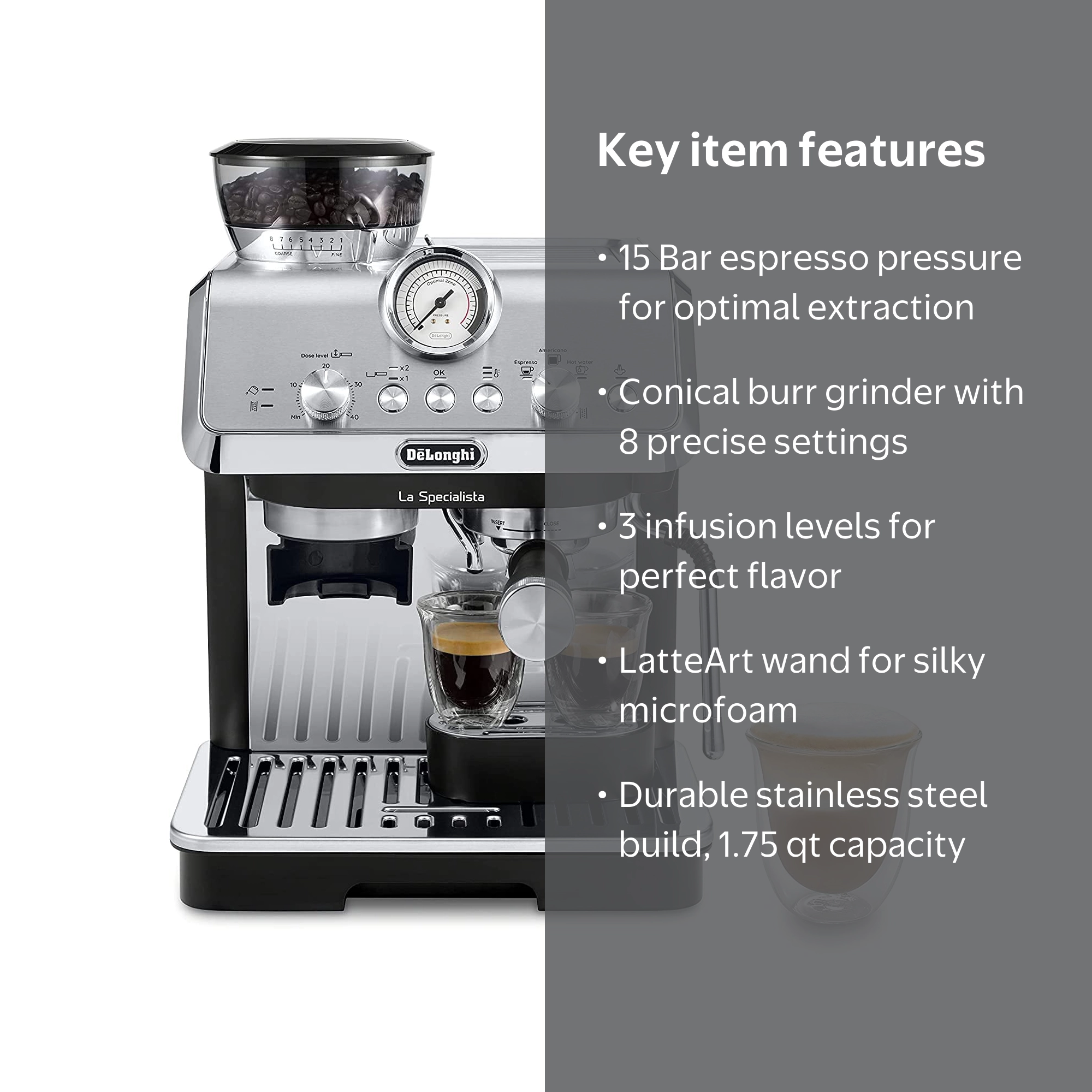 【美品】DeLonghi QSD0915-BL Amazon.com: De'Longhi Magnifica Start Automatic Espresso Machine