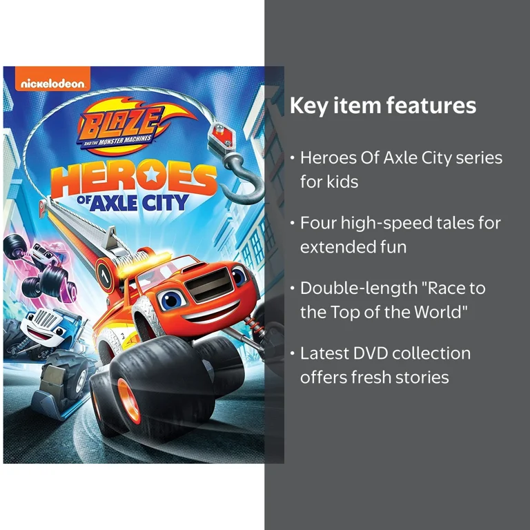 Paramount Home Video, Blaze & The Monster Machines DVD, Heroes Of