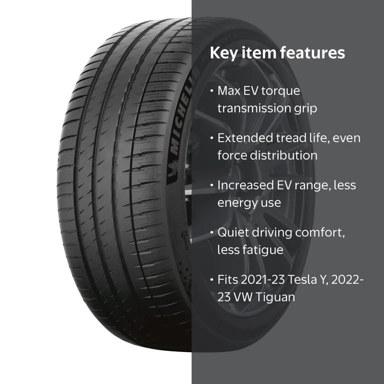 Michelin Pilot Sport EV All-Season 255/40R20/XL 101W Tire Fits