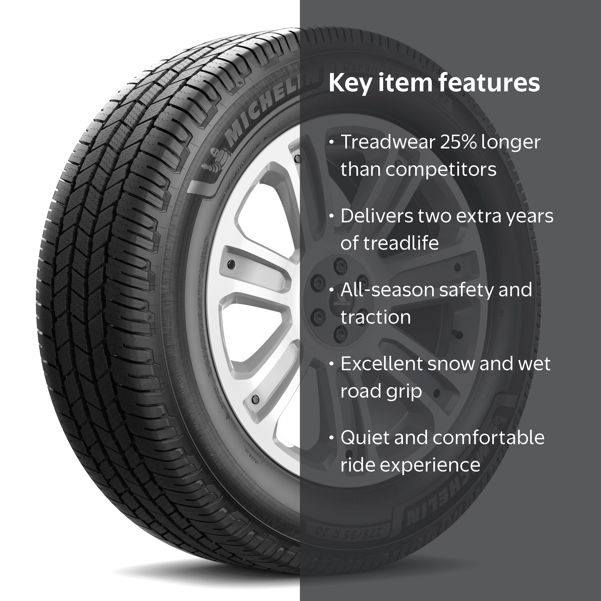 Michelin Defender LTX MS2 285/65R18 116T XL Tire - Walmart.com