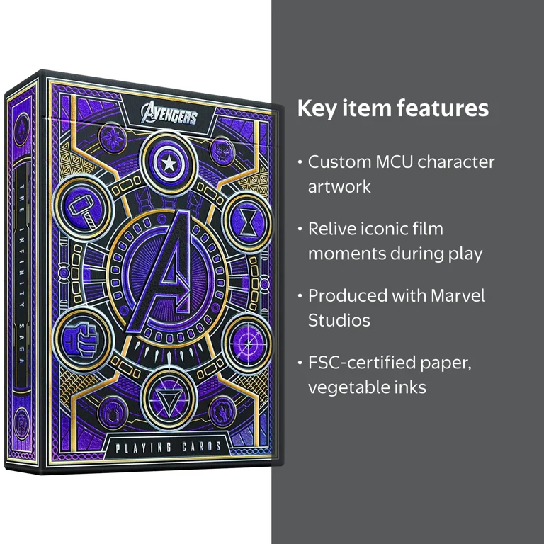 theory11 Avengers of the Infinity Saga Playing Cards (Purple