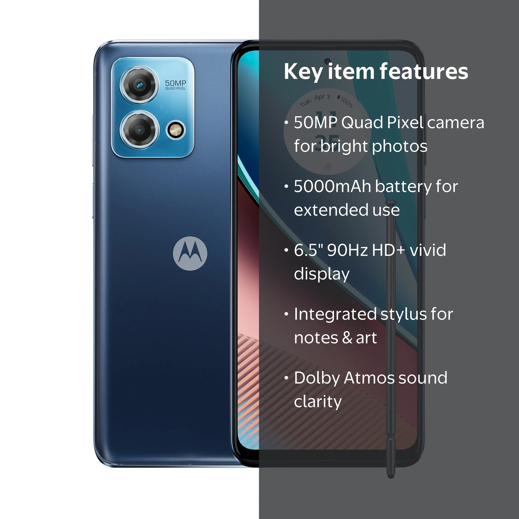 Motorola, Tracfone Motorola Moto G Stylus 4G, 64GB, Blue - Walmart.com
