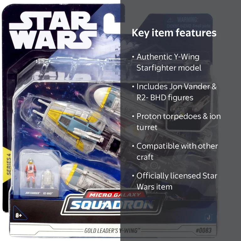 Star Wars Micro Galaxy Squadron Gold Leader's Y-Wing - 5 inch