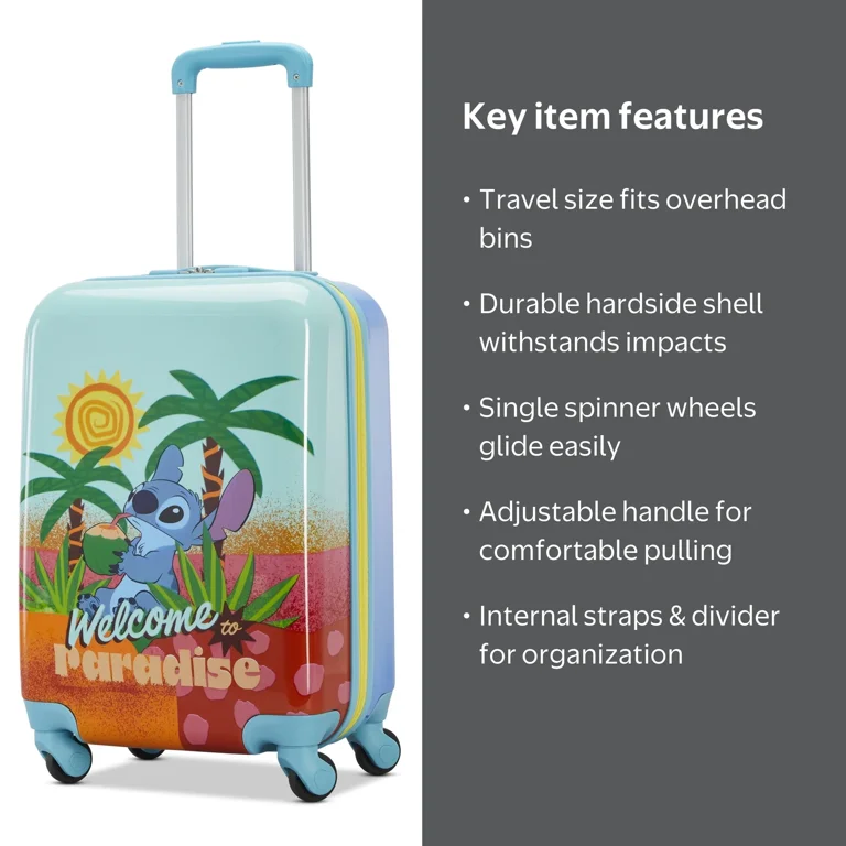 Disney x American Tourister Kids Carry On Suitcase with Spinner
