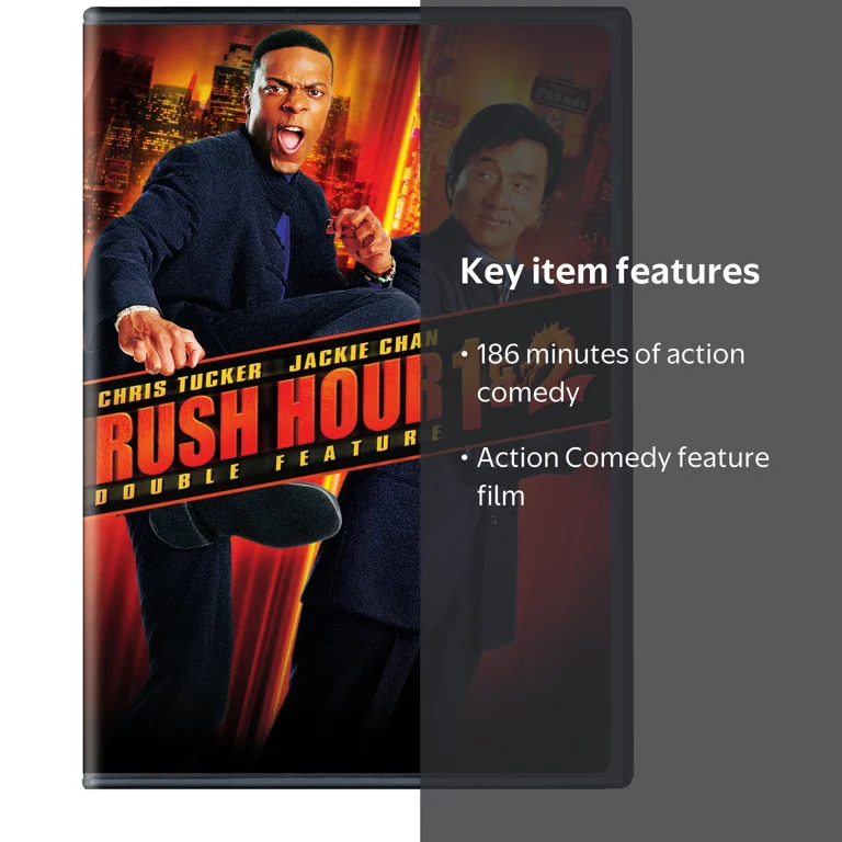 New Line Home Video - Rush Hour 1 & 2 DVD, Double Feature, Comedy