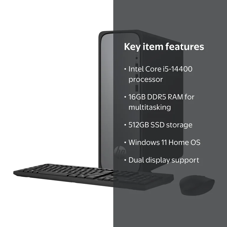 HP OmniDesk Slim Desktop PC Intel Core i5 16GB RAM 512GB SSD