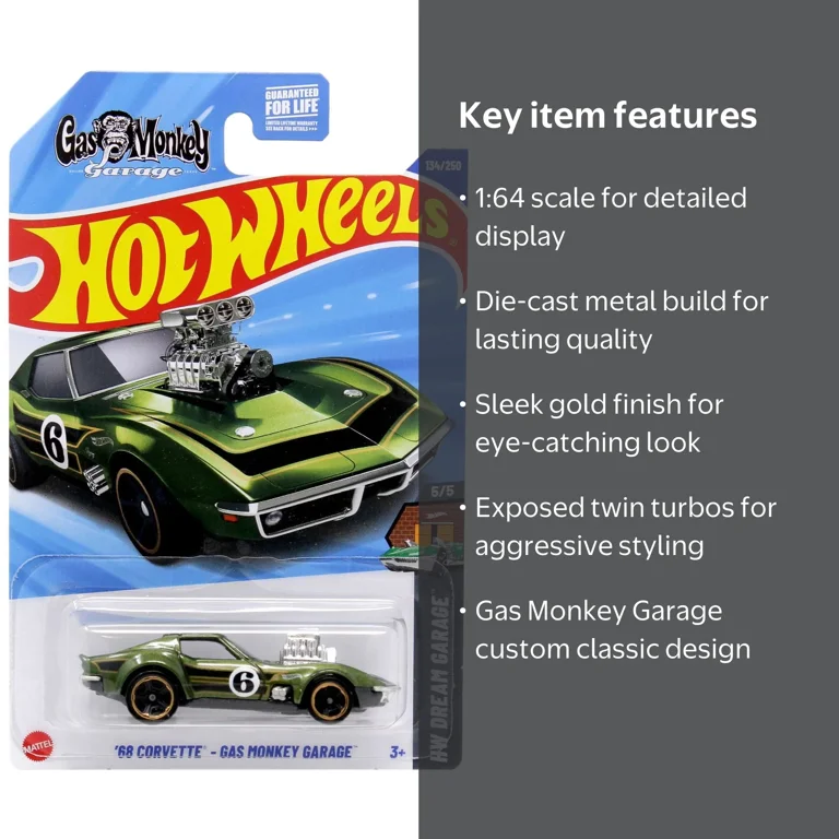 Hot Wheels '68 Corvette - Gas Monkey Garage - HW Dream Garage