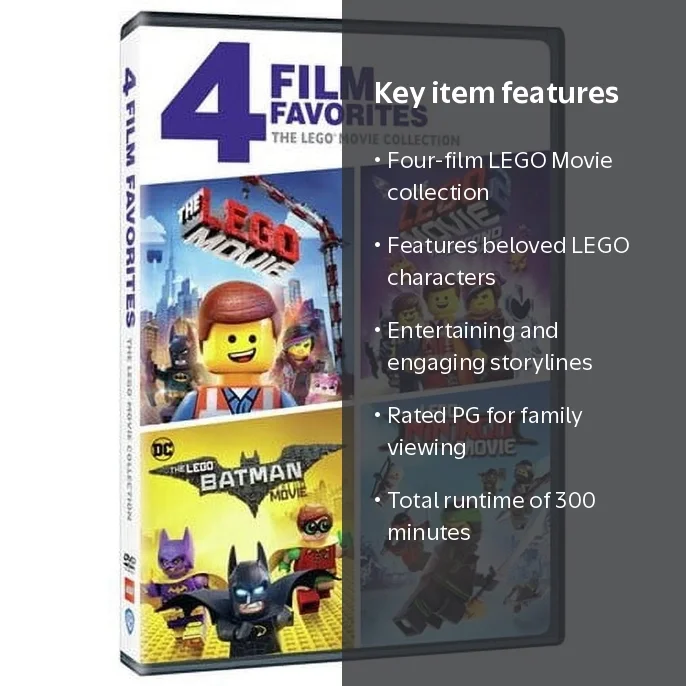 SDS LEGO Movie Collection DVD 4-Film Set Children PG - Walmart.com