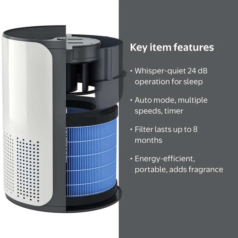 Miko Home Air Purifier, True HEPA Filter, 925 Sq Ft Coverage