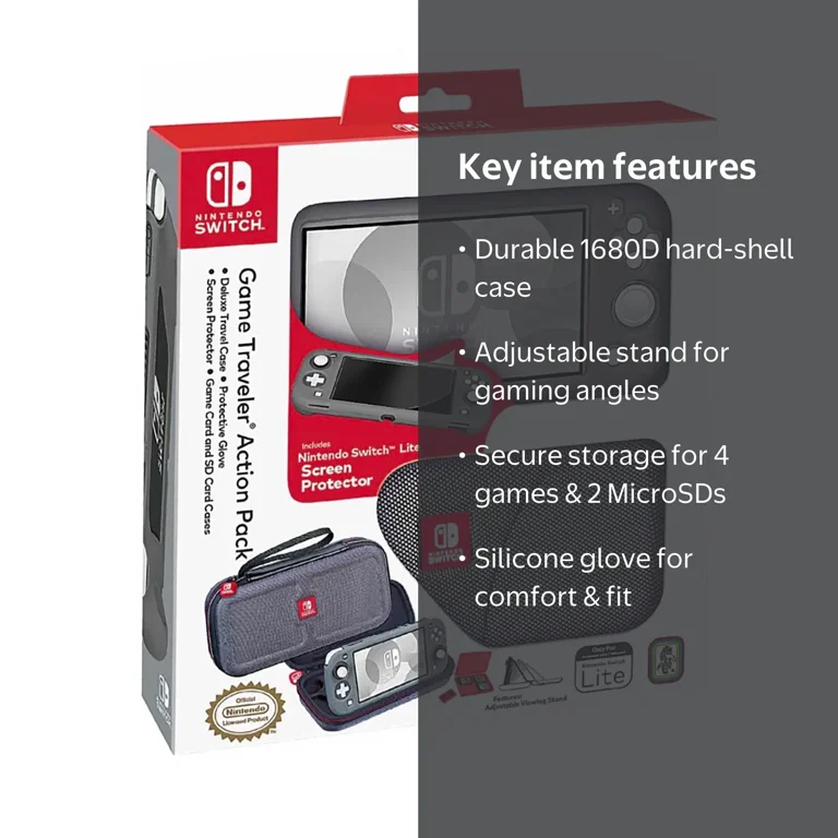 RDS Industries - Nintendo Switch Lite Deluxe Traveler Action Pack RDS Industries - Nintendo Switch Lite Deluxe Traveler Action Pack