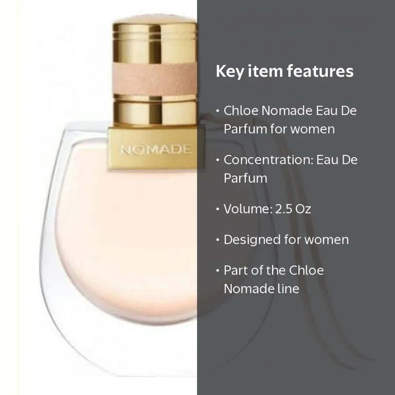 Chloé, Eau de Parfum, 2.5 Oz, Perfume for Women, Chloe Nomade Edp