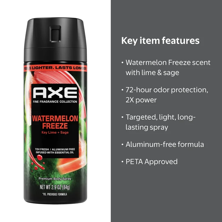 AXE Fine Fragrance Collection Body Spray 72 Hour Freshness