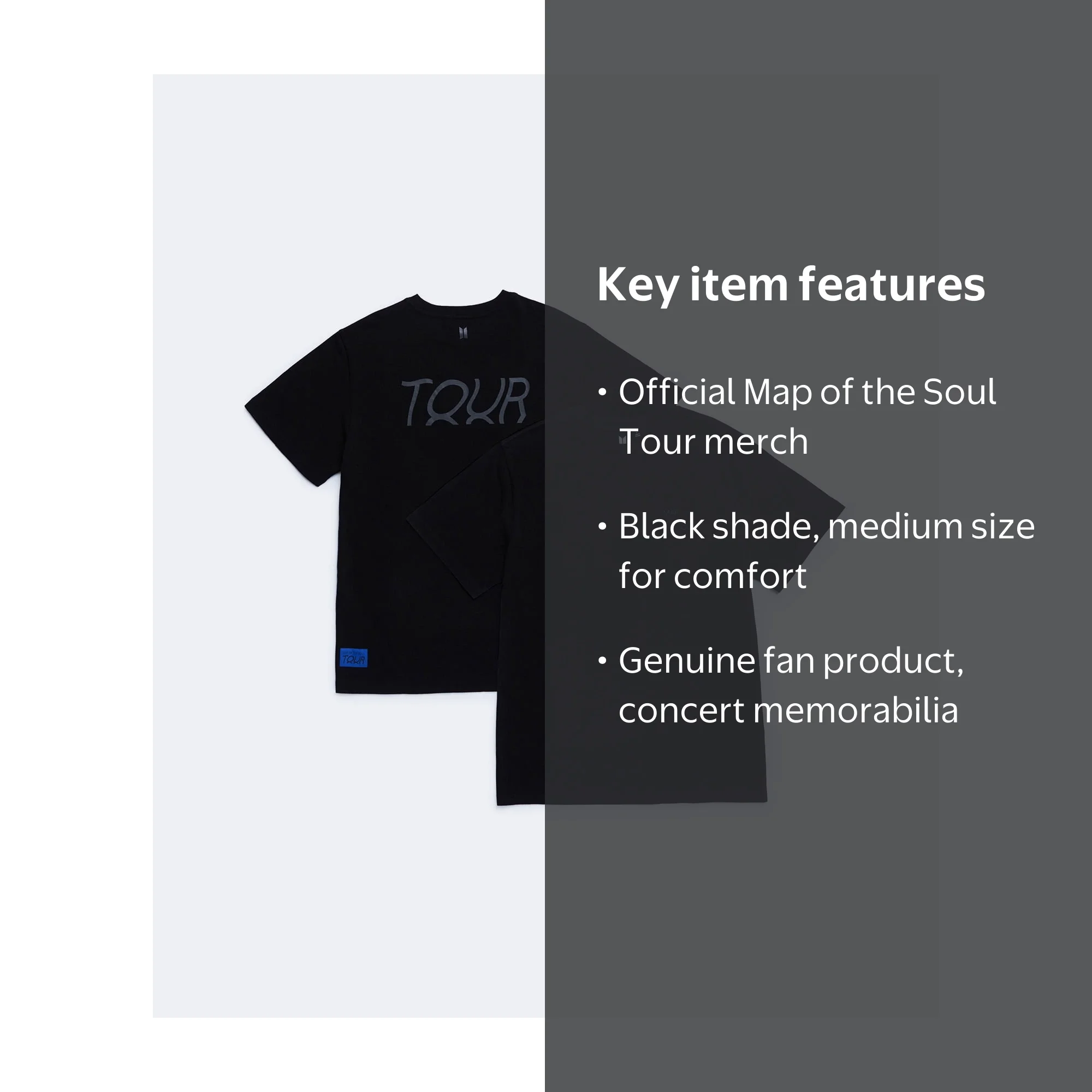BTS MAP OF THE SOUL TOUR Tシャツ L 黒 BTS 