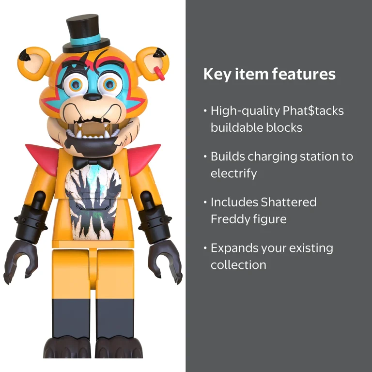 Five Nights at Freddy's, Shattered Freddy Buildable Set, Red