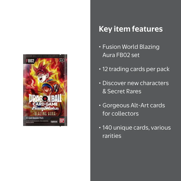 dragon ball super tcg fusion world blazing aura booster box World; (FB02) unlike what appeared in the first series! dragon ball card game fusion