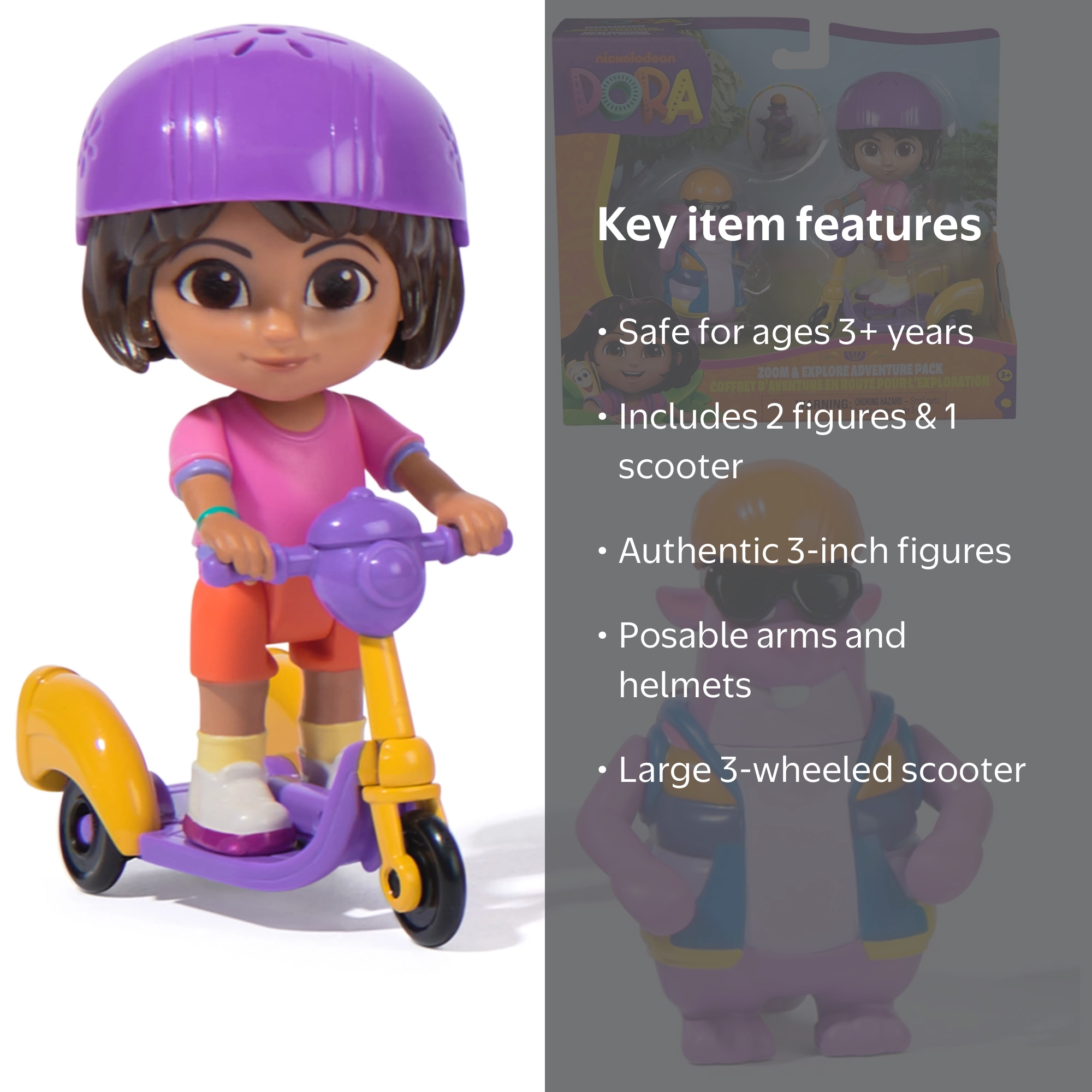 dora3585点 まとめ商品 Dora, Zoom & Explore Adventure Pack with Dora & Tico Toy Figures