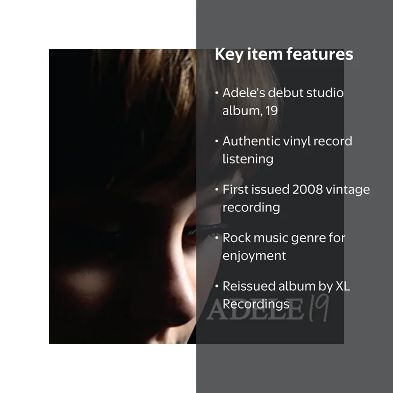 XL Recordings, Vinyl LP, Adele - 19, Music & Performance - Walmart.com