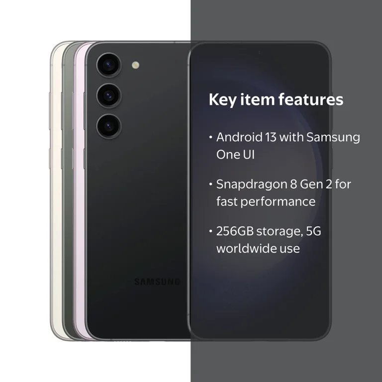 Samsung Galaxy S23+ Plus 5G SM-S916U1 256GB Black Factory Unlocked