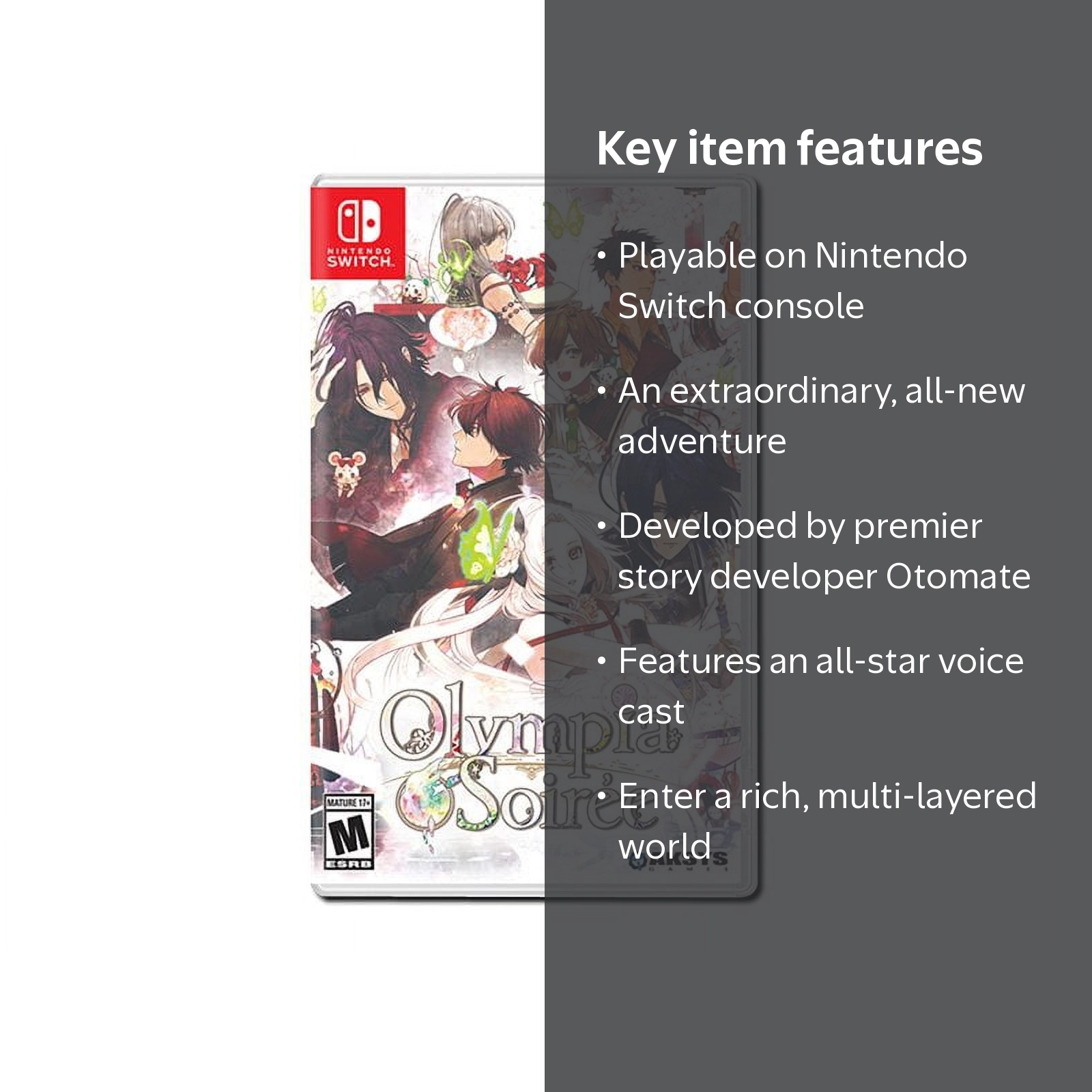 Aksys Nintendo Switch Game Olympia Soiree Adventure Characters