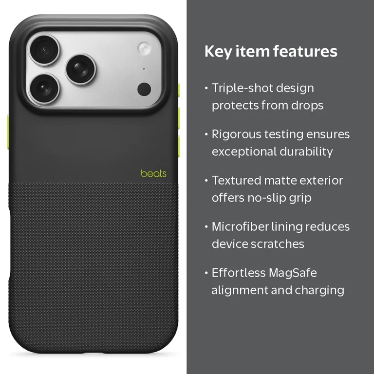 Beats iPhone 17 Pro Max Rugged Case with MagSafe and Camera