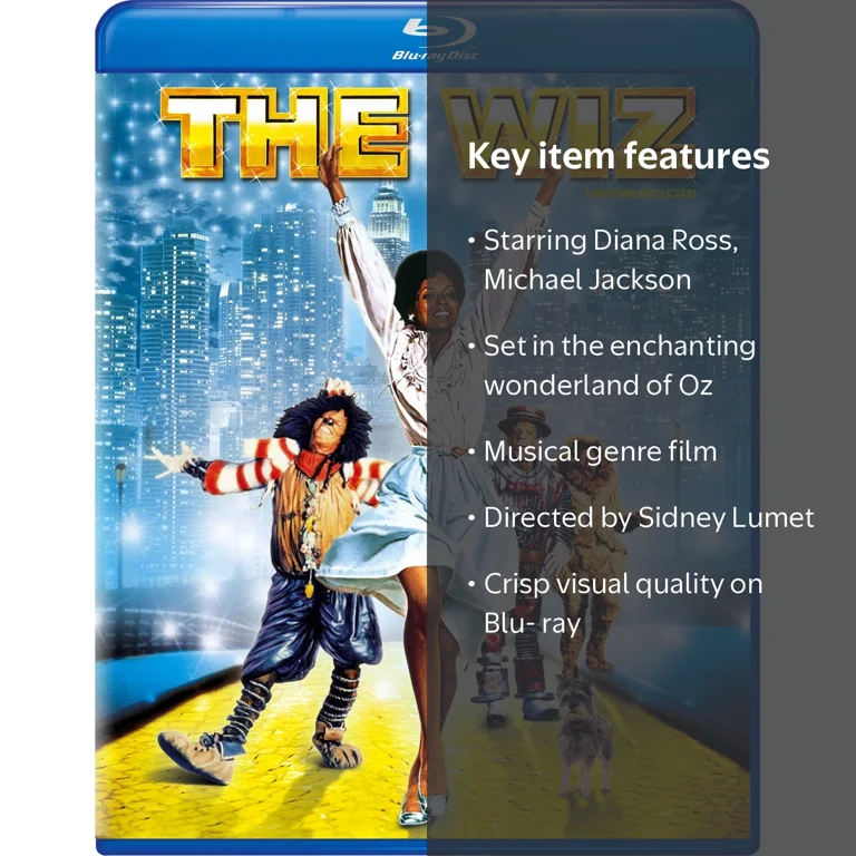 Universal Studios, The Wiz (Blu-ray), G, Musical Fantasy - Walmart.com