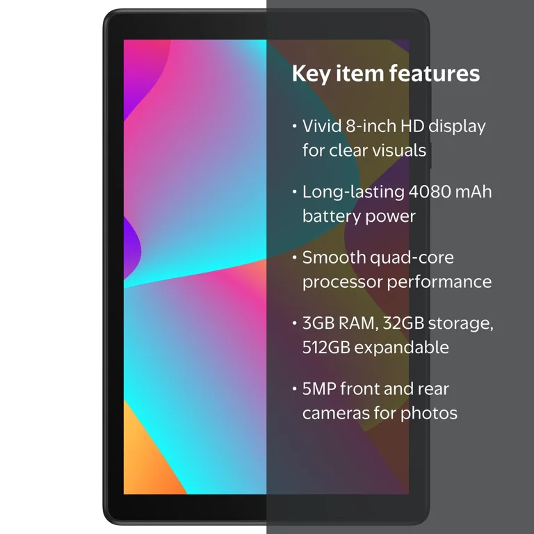 TCL TAB 8 Wi-Fiモデル TCL Tab 8 Wi-Fi Android Tablet, 8