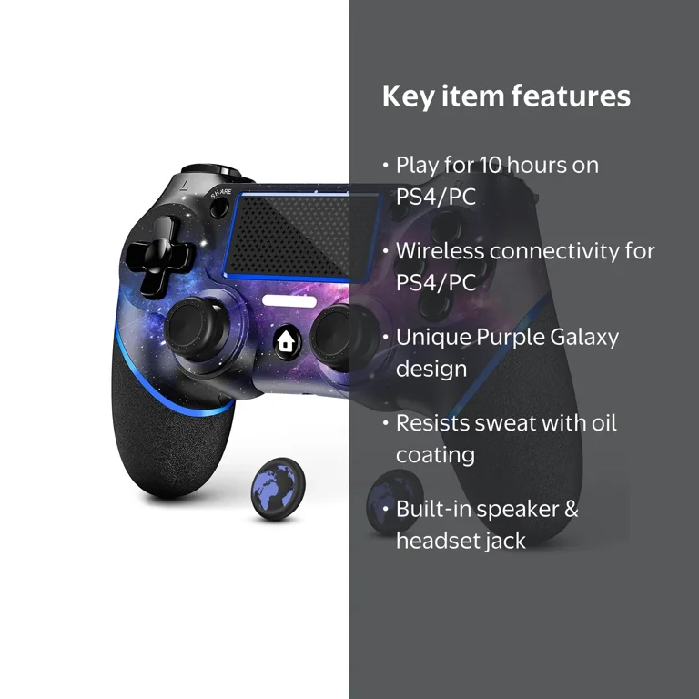 AceGamer Galaxy Custom Wireless Controller for Playstation PS4