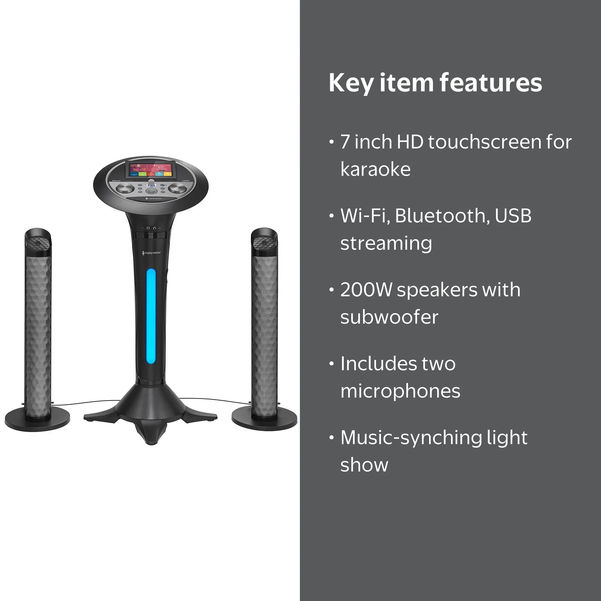 Singing Machine Premium WiFi Karaoke System with 7